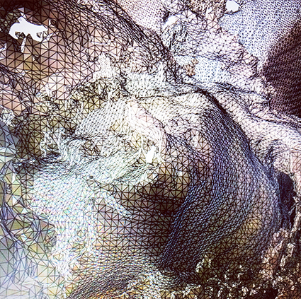Interrupted 3D scan by artist Paul Coombs